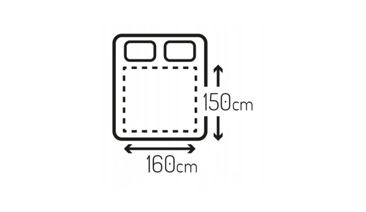 ELEKTRYCZNY KOC 150x160 podwójny podkładowy + CZASOMIERZ