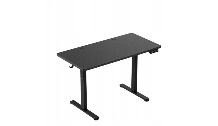Biurko gamingowe elektryczne regulacja wysokości 72-118cm LED stolik Huzaro