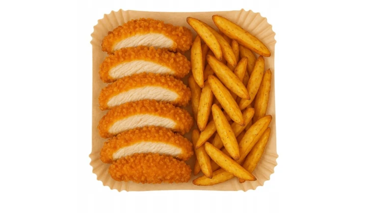 PAPIER do frytkownicy|100 szt.|23 cm|Do 240°C|AIR FRYER WKŁAD BIO