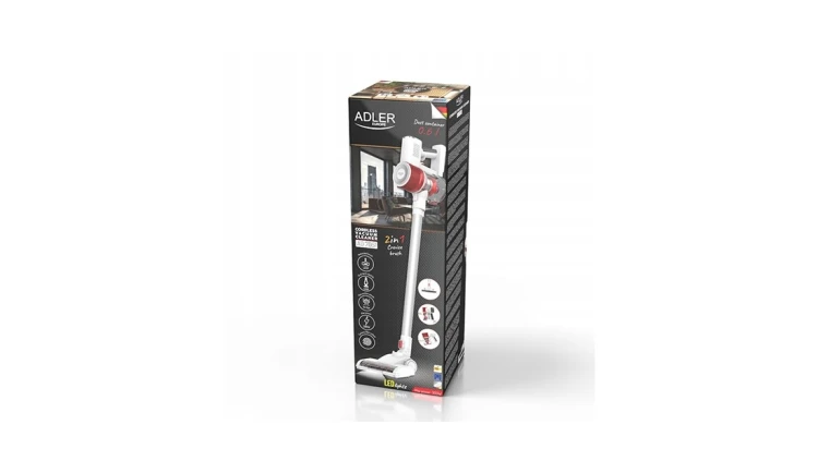 Odkurzacz Pionowy Wydajny Regulacja Tryb Maks/Eko 300W szczotka LED 2200mAh