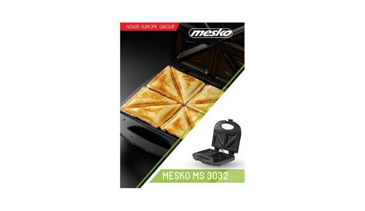 Opiekacz do Kanapek Tostów 850W Sandwich Termostat Mesko