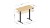Biurko Elektryczne 120cm Regulowane Pamięć stolik biurowy Leader 6.9 Dąb