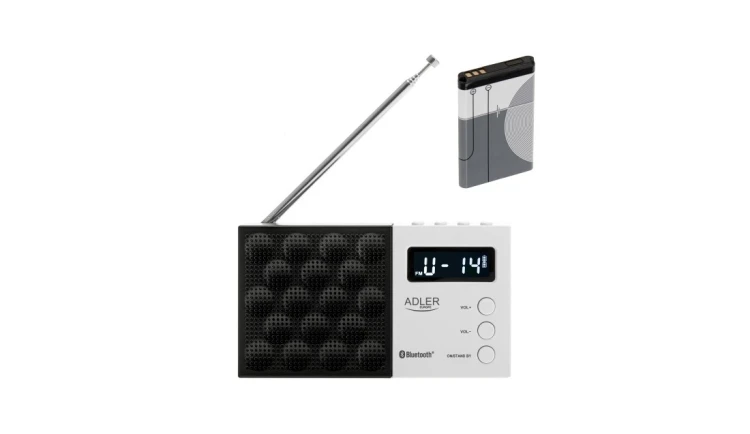 Radio cyfrowe LCD AM/FM Wielofunkcyjne 20 stacji Bluetooth/USB/SD Adler