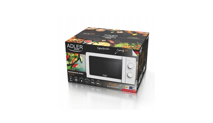 Kuchenka Mikrofalowa 20L 700W Programator 5 Poziomów Mocy Adler