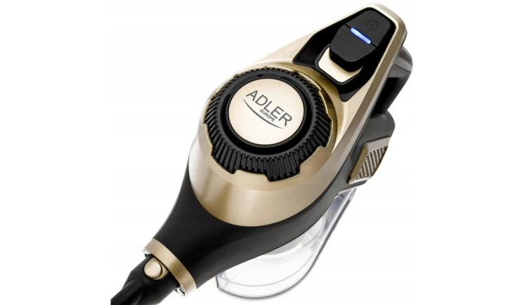 Odkurzacz pionowy bezworkowy Adler Light Gold 700 W z turboszczotką LED 3w1