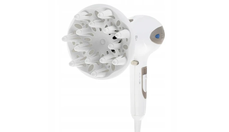 Mocna suszarka 2400W z jonizatorem dyfuzorem zimnym nadmuchem elegancka