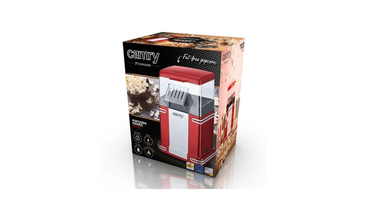 MASZYNA DO POPCORNU 1200W Bez Tłuszczu Urządzenie do Domowego Popcornu Camry