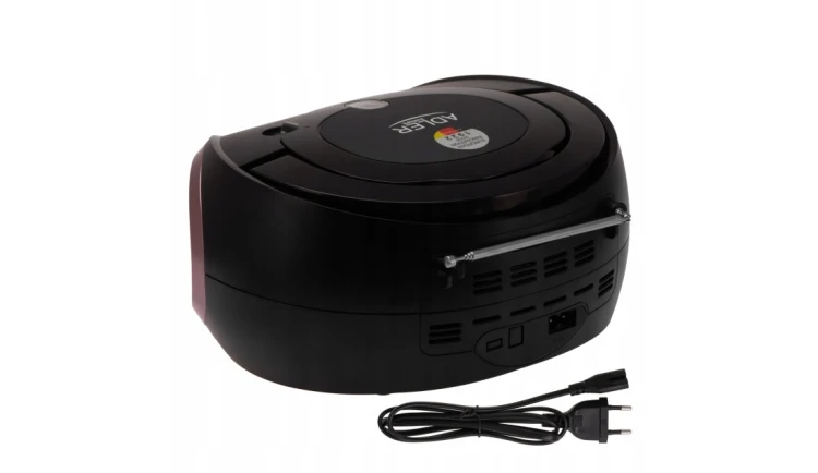 RADIO PRZENOŚNE BOOMBOX CD AUDIOi MP3 USB AUX LCD RADIO FM Adler |AD 1181