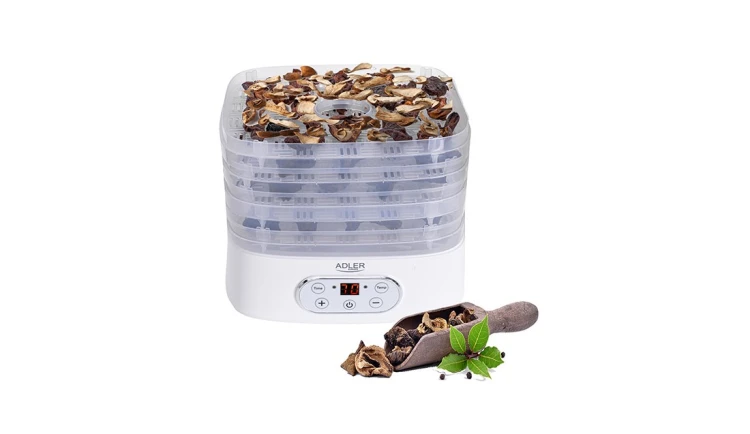 Dehydrator 550W Suszarka do Grzybów Ziół Owoców Żywności LCD 5 Tac Zestaw