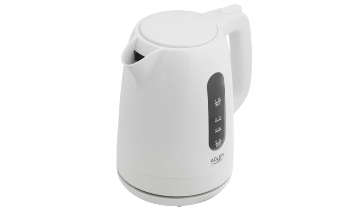 CZAJNIK elektryczny Adler AD 1380w 2200 W 1l biały OBROTOWA PODSTAWA STRIX