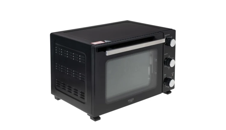Piekarnik Elektryczny 48L 1800W Regulacja 5 Trybów pieczenia Zestaw Adler