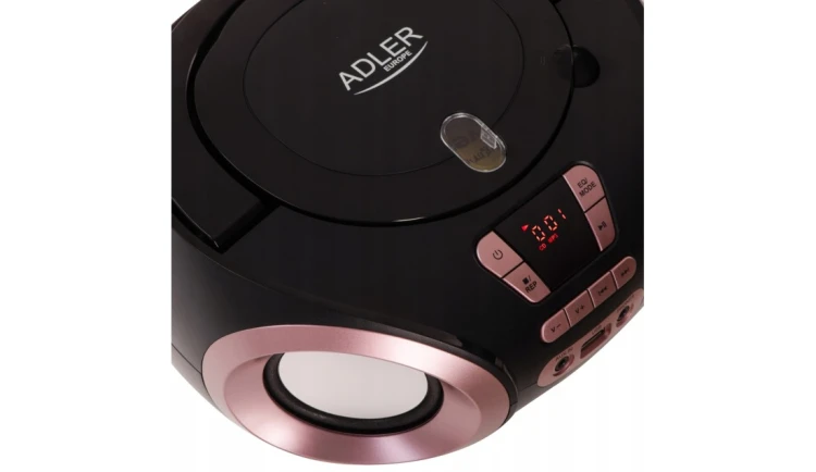 RADIO PRZENOŚNE BOOMBOX CD AUDIOi MP3 USB AUX LCD RADIO FM Adler |AD 1181