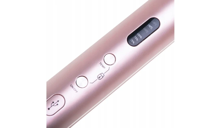 Prostownica Bezprzewodowa Podróżna USB LED Regulacja Temp + Etui Adler