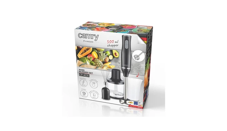 Blender Ręczny Kuchenny 800W Rozdrabniacz 2 Ustawienia Prędkości Zestaw