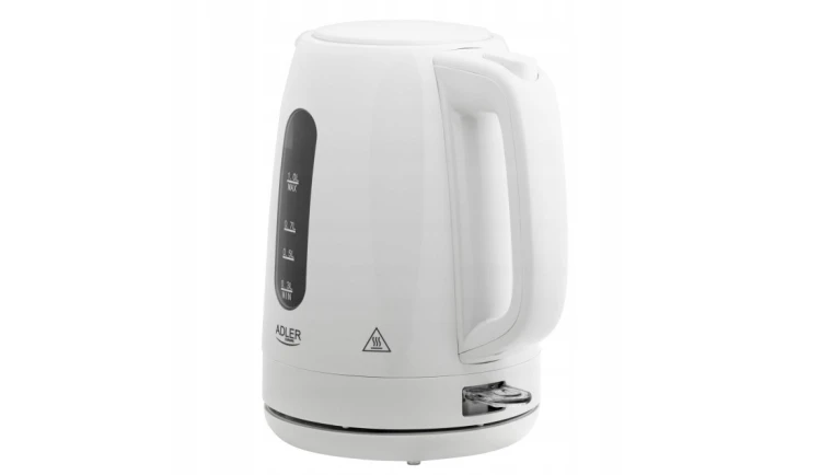 CZAJNIK elektryczny Adler AD 1380w 2200 W 1l biały OBROTOWA PODSTAWA STRIX
