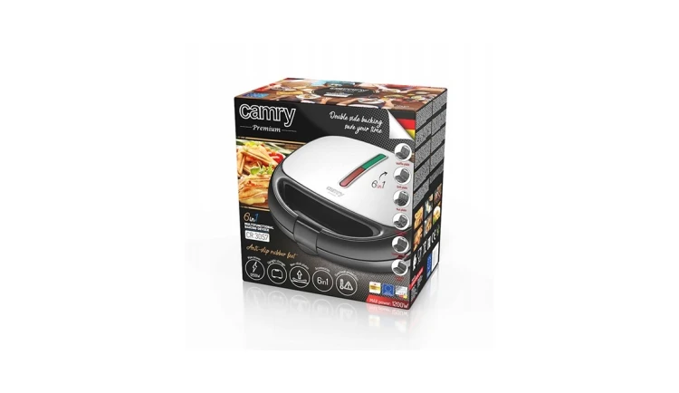 TOSTER OPIEKACZ DO KANAPEK TOSTÓW SANDWICH 1200W Camry CR3057
