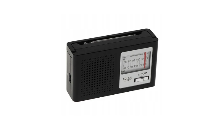 Klasyczne Radio AM/FM Antena Teleskopowa Uchwyt Podróżny Adler