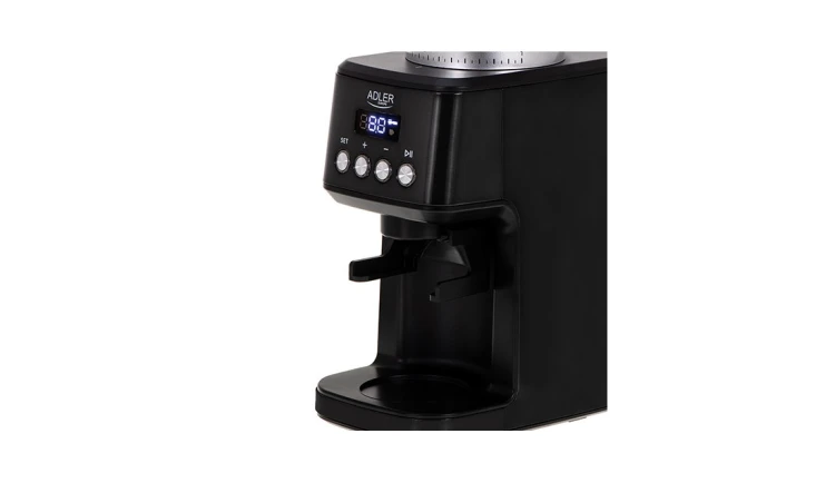 Młynek do Mielenia Kawy Żarnowy 180W Timer 2 Tryby Pracy Czarny Adler