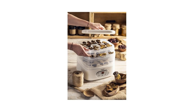 Dehydrator 550W Suszarka do Grzybów Ziół Owoców Żywności LCD 5 Tac Zestaw