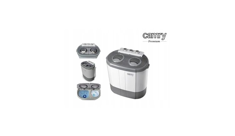 Pralko-wirówka Turystyczna 450W Lekka Podróżna Dwie Komory 3kg Camry