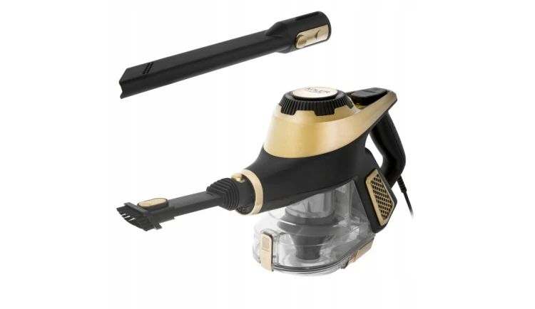 Odkurzacz pionowy bezworkowy Adler Light Gold 700 W z turboszczotką LED 3w1