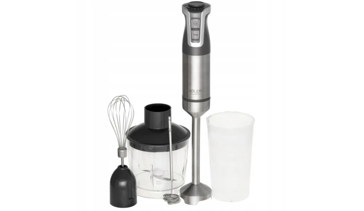 Blender ręczny 1800W Turbo 20 poziomów miksowanie ubijanie spieniacz GREY