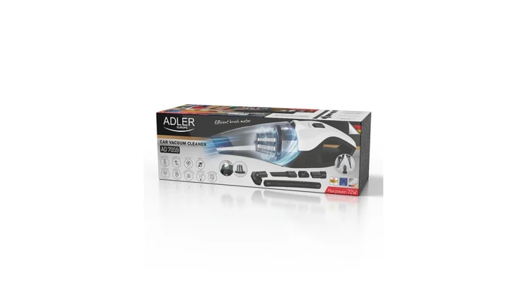 Odkurzacz Samochodowy Ręczny USB C /12 V Akcesoria Zestaw Adler