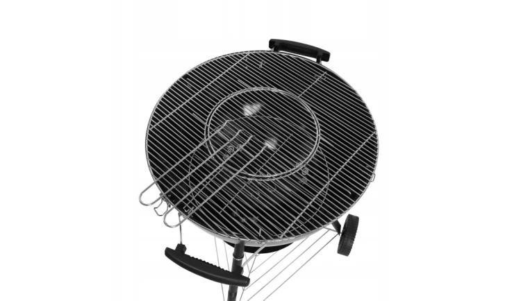 GRILL ELEKTRYCZNY 2w1 1600W Elektryczno-Węglowy Ogrodowy z pokrywką Gregman