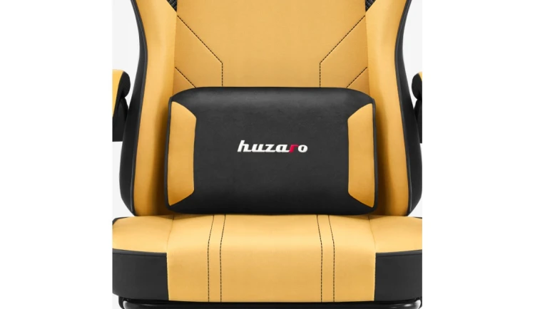 Fotel Gamingowy Ergonomiczny z Podnóżkiem Biurowy Regulowany Huzaro