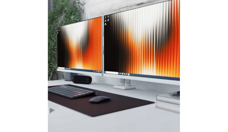 UCHWYT na 2 MONITORY FLOW 4.0 REGULOWANY NIEZALEŻNE USTAWIENIE MONITORÓW