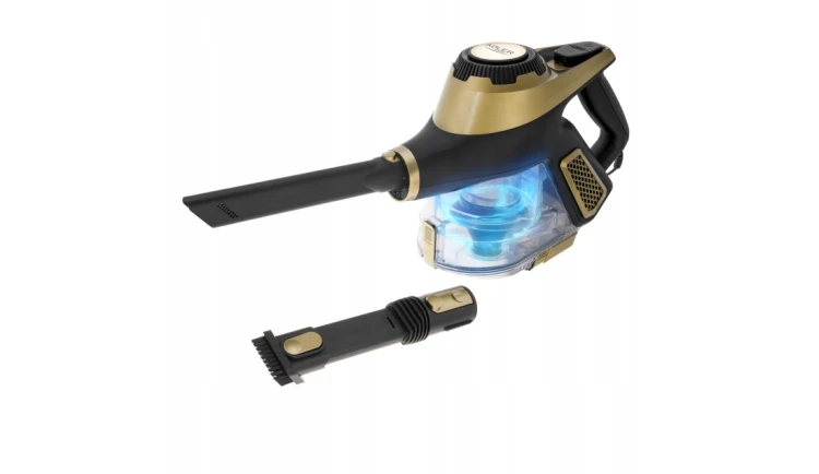 Odkurzacz pionowy bezworkowy Adler Light Gold 700 W z turboszczotką LED 3w1
