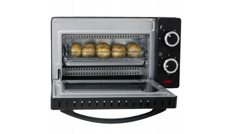 Mini Piekarnik Elektryczny 9L 650W Regulacja temperatury Timer Ruszt Blacha