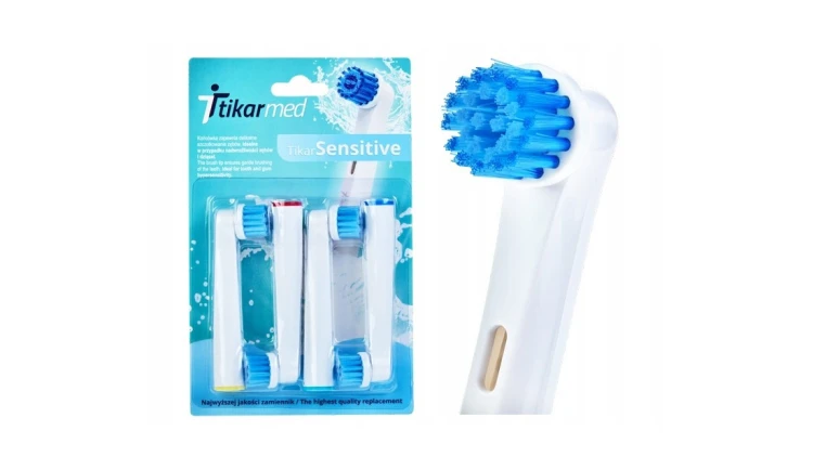 SENSITIVE KOŃCÓWKI 4SZT DO SZCZOTECZKI ORAL-B