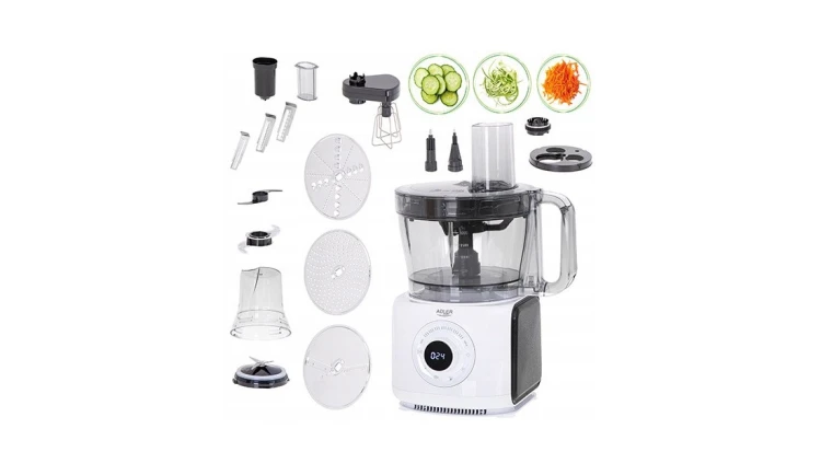 WIELOFUNKCYJNY ROBOT KUCHENNY LCD 12W1 ADLER