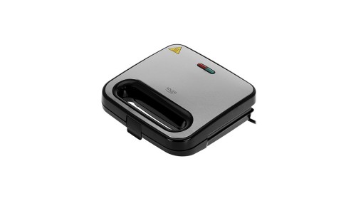 Opiekacz do Kanapek Tostów 1000W Sandwich Toster Srebrny Adler