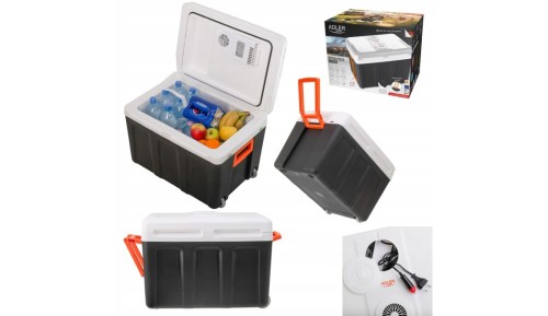 Duża lodówka turystyczna 40L elektryczna samochodowa 12V 230V przenośna