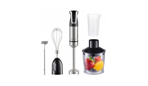Blender Kuchenny Ręczny 1800W Turbo 20 Ustawień Prędkości Zestaw Adler