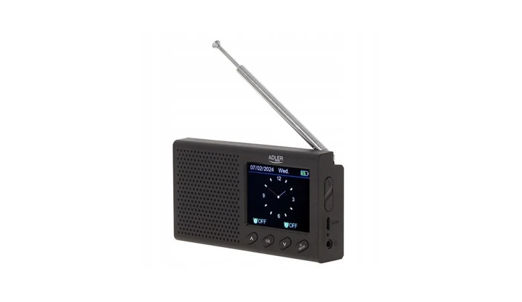 RADIO PRZENOŚNE KUCHENNE RETRO LCD BLUETOOTH ZEGAR ANTENA FM USB