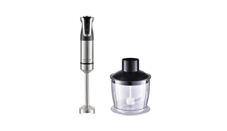 Blender Kuchenny Ręczny 1800W Turbo 20 Ustawień Prędkości Zestaw Adler