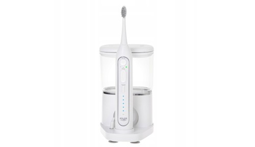 SZCZOTECZKA SONICZNA IRYGATOR DO ZĘBÓW 2w1 USB + 2 KOŃCÓWKI W ETUI ZESTAW