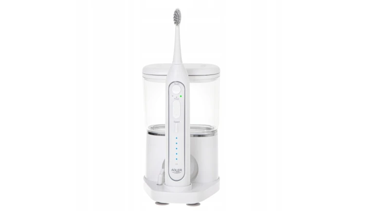 SZCZOTECZKA SONICZNA IRYGATOR DO ZĘBÓW 2w1 USB + 2 KOŃCÓWKI W ETUI ZESTAW