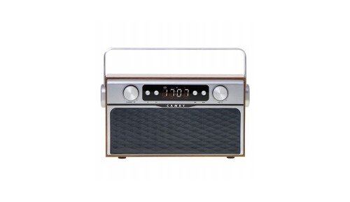 Stylowe Radio Sieciowo-Bateryjne z Bluetooth Zegar LCD AUX 2600mAh Camry