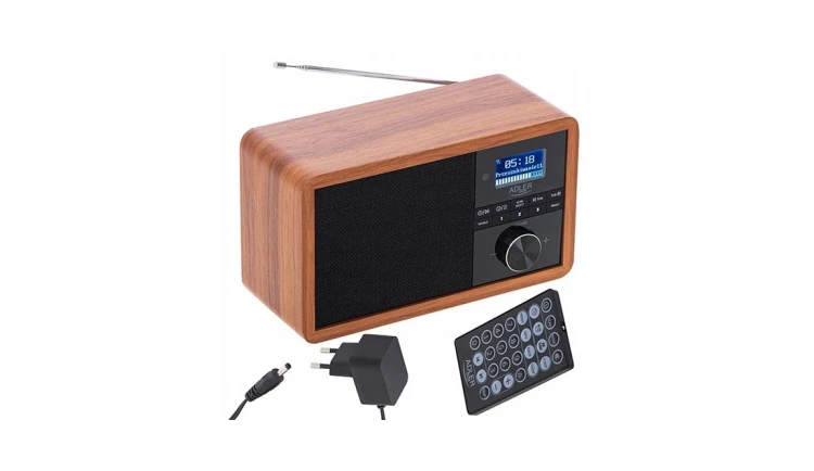 Radio DAB FM Prenośne + Bluetooth Pilot Zegar LCD