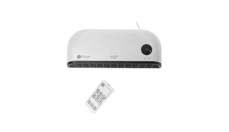 Kurtyna powietrzna 2000W Trmowentylator LED Programator Timer +Pilot Adler