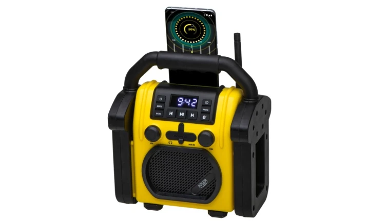 Radio Budowlane Bluetooth IPX 54 Odporne na kurz wodę Przenośne Adler