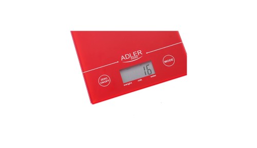 Waga Elektroniczna Kuchenna 5kg/1g LCD Obliczanie Objętości Czerwona Adler