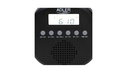 Radio FM Wodoodporne IPX4 Kompaktowe Zegar Funkcje drzemki alarmu Adler