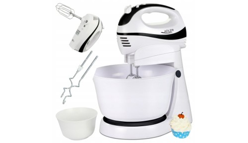 Mikser z Misą 3L Robot Kuchenny 550W Funkcja TURBO 5 Prędkości Adler