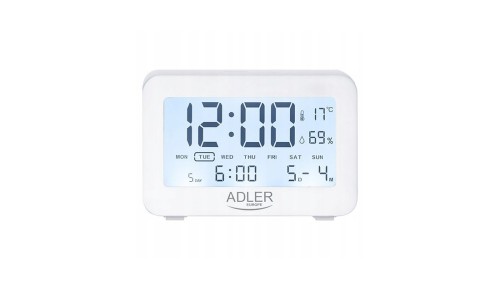 ZEGAR Elektroniczny STACJA TEMPERATURA BUDZIK WILG