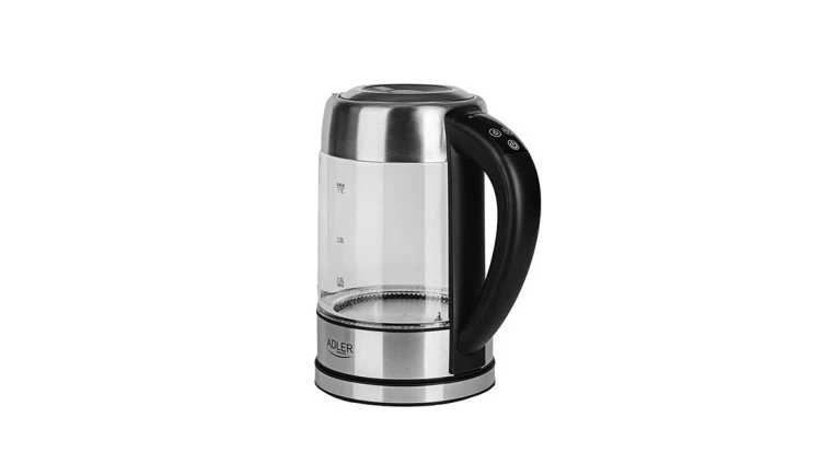 Czajnik Kuchenny Elektryczny 1,7L LCD Regulacja Temperatury Inox Adler